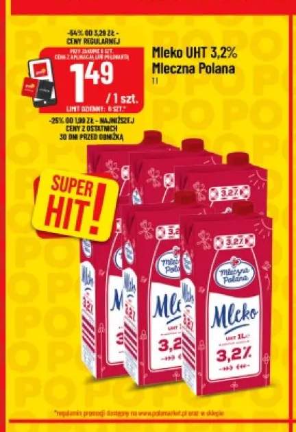 Mleko UHT Mleczna Polana 3,2%