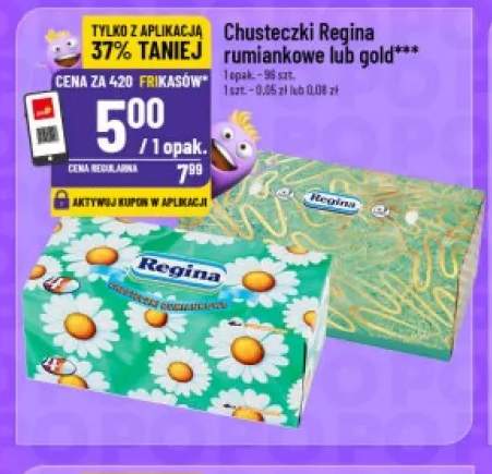 Chusteczki Regina gold +1 wariant