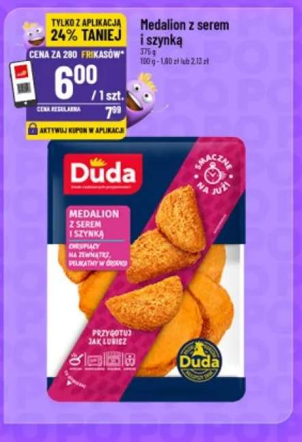 Medalion z serem i szynką Duda