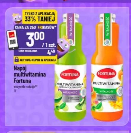 Napój multiwitamina z zielonych owoców Fortuna +1 wariant