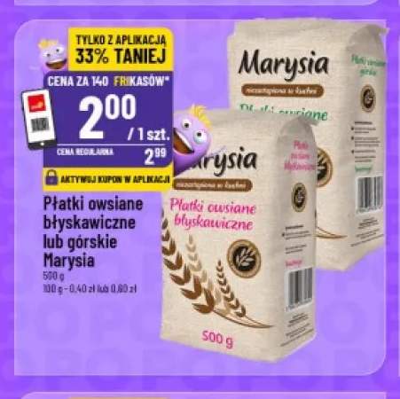 Płatki owsiane górskie Marysia +1 wariant