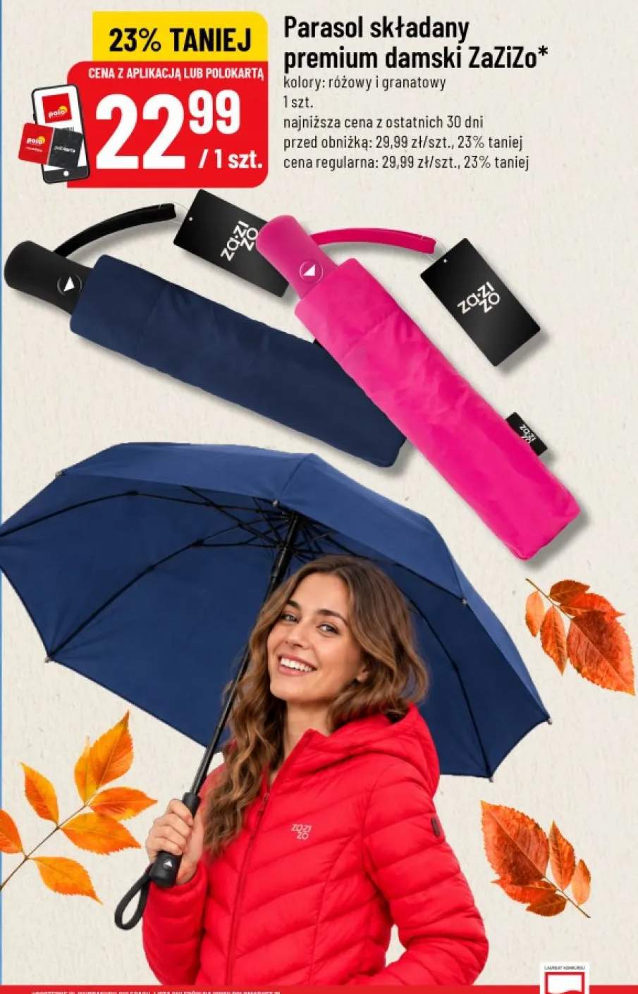 Parasol składany premium damski ZaZiZo