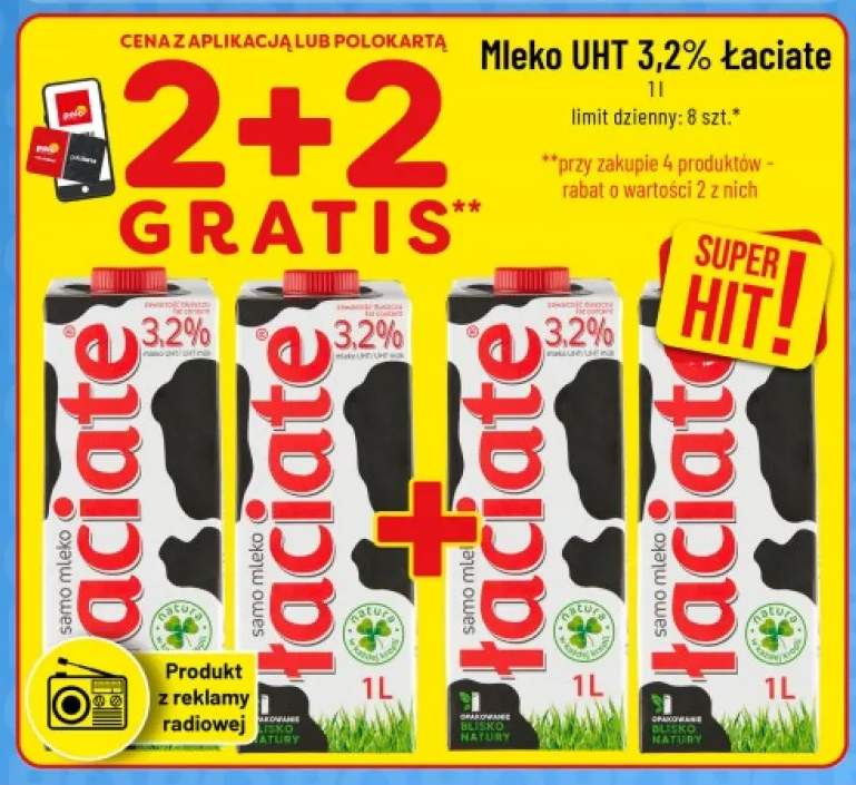 Mleko UHT Łaciate 3,2%