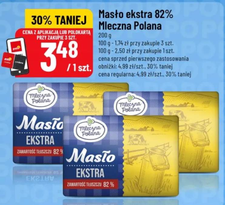 Masło ekstra Mleczna Polana 82%