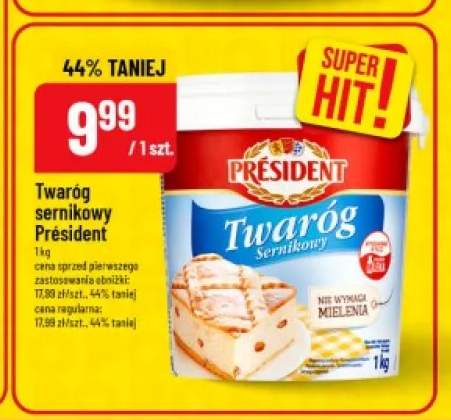 Twaróg sernikowy Président
