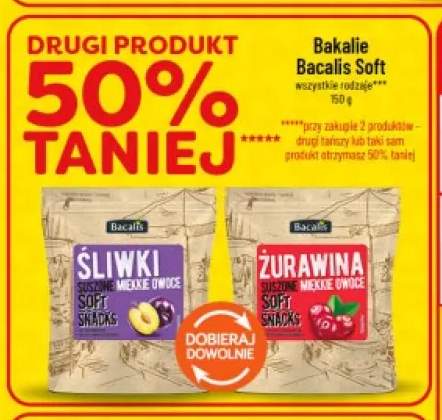 Bakalie Bacalis Soft żurawina suszona +1 wariant