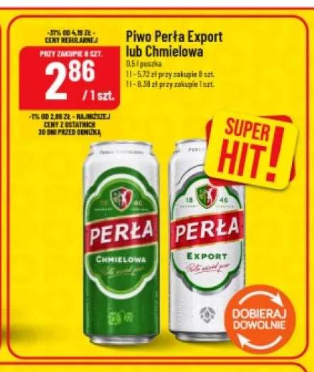 Piwo Perła Chmielowa +1 wariant