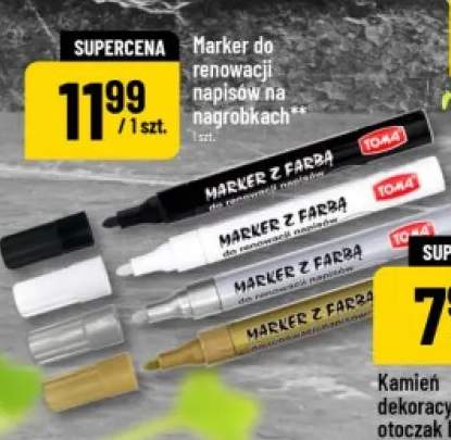 Marker do renowacji napisów na nagrobkach Toma