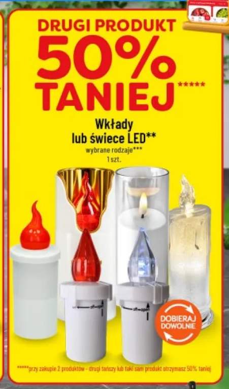 Wkłady lub świece LED