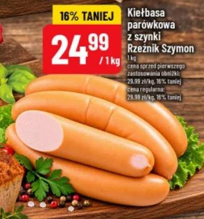 Kiełbasa parówkowa z szynki Rzeźnik Szymon