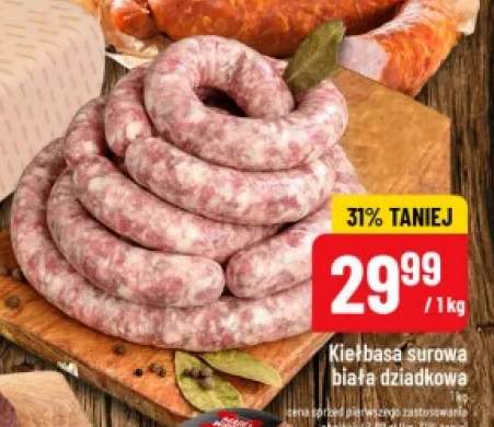 Kiełbasa surowa biała dziadkowa