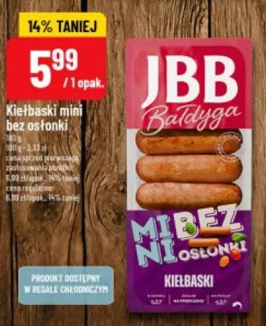 Kiełbaski mini bez osłonki