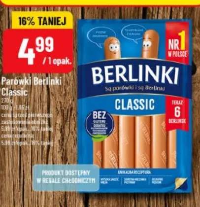 Parówki Berlinki Classic