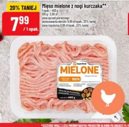 Mięso mielone z nogi kurczaka SuperDrob