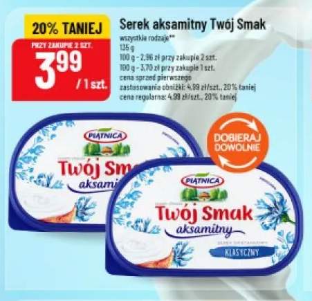 Serek aksamitny Twój Smak Piątnica