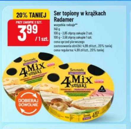 Ser topiony w krążkach Radamer Serenada