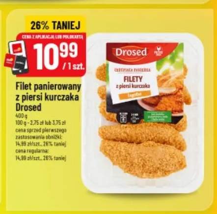 Filet panierowany z piersi kurczaka Drosed