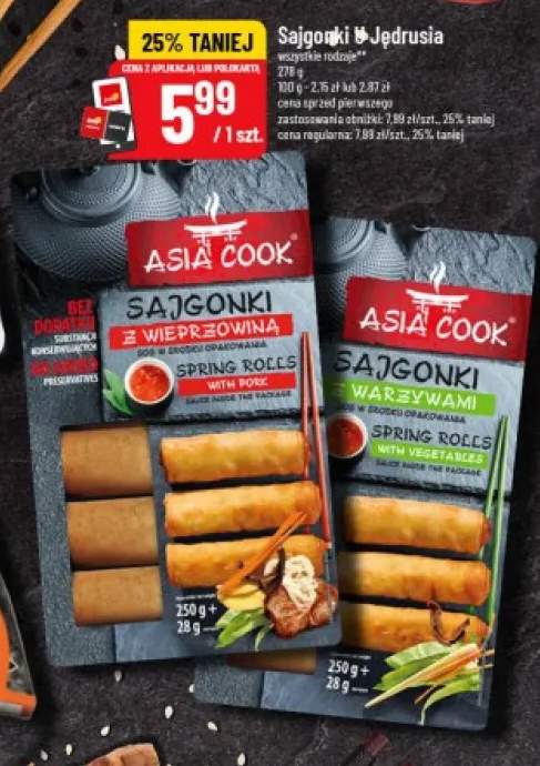 Sajgonki z wieprzowiną Asia Cook +1 wariant
