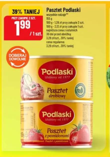 Pasztet drobiowy Podlaski +1 wariant