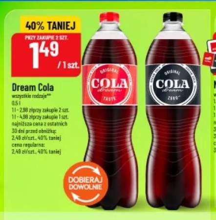 Napój gazowany Dream Cola Taste +1 wariant