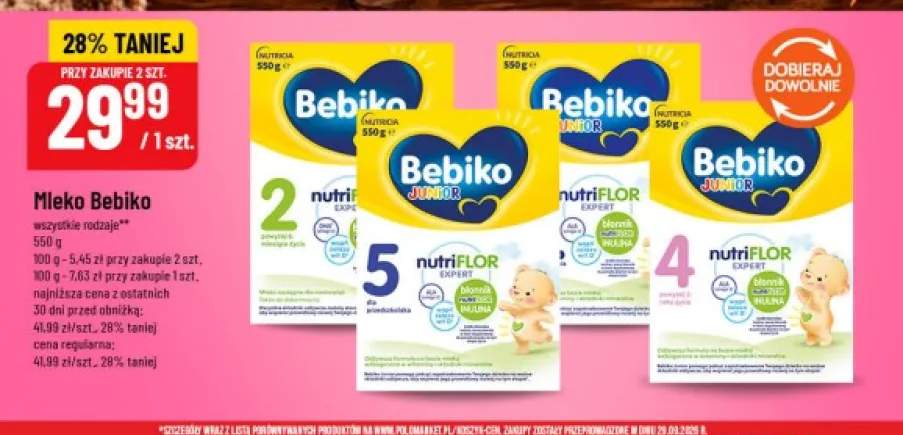 Mleko Bebiko 2 +3 warianty