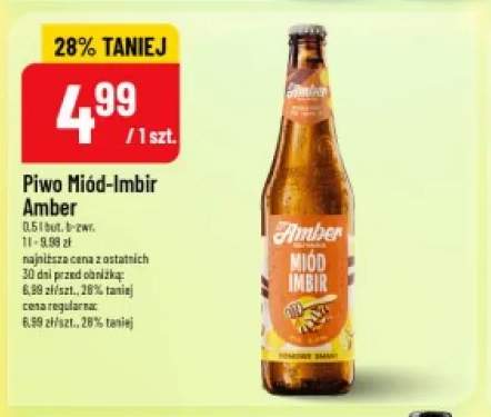 Piwo Miód-Imbir Amber