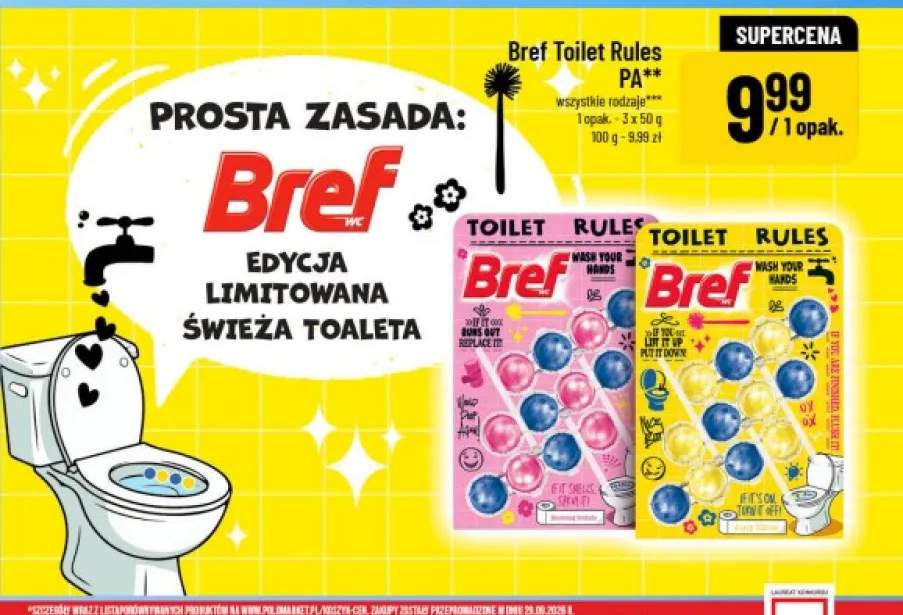 Zawieszka do WC Toilet Rules PA Bref 3-pak