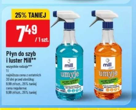 Płyn do szyb i luster Mill