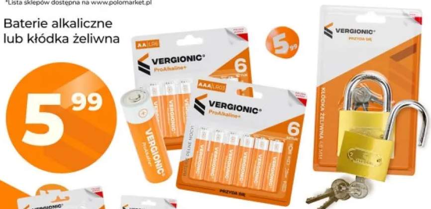 Baterie alkaliczne Aaa Vergionic +2 warianty