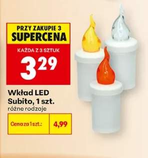 wkład LED do znicza