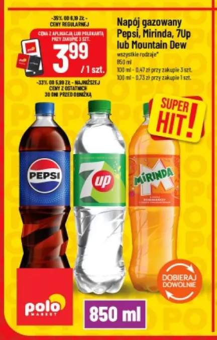 Napój gazowany Pepsi +3 warianty