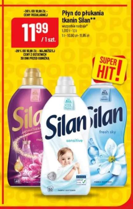 Płyn do płukania tkanin Silan Aromatherapy +2 warianty