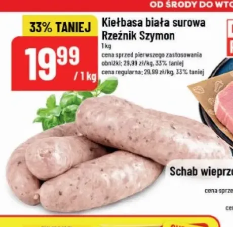 Kiełbasa biała surowa Rzeźnik Szymon