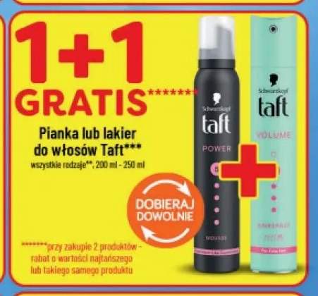 Pianka do włosów Taft +1 wariant