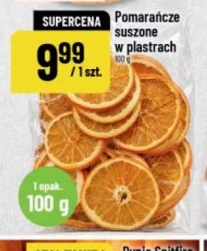 Pomarańcze suszone w plastrach
