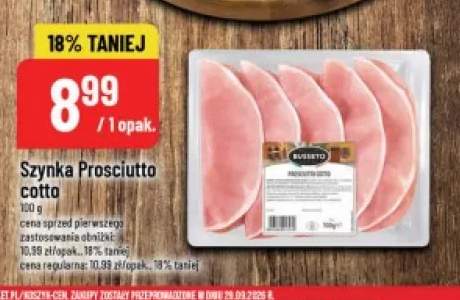 Szynka Prosciutto cotto Busseto