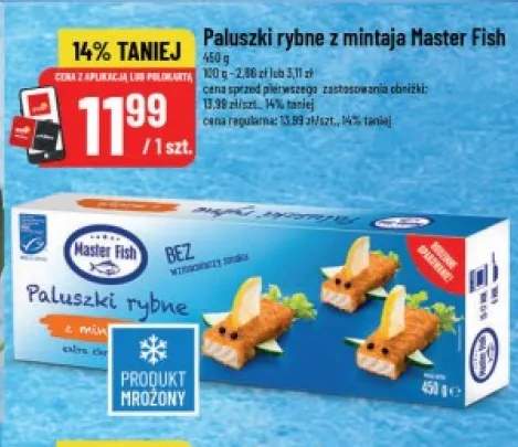 Paluszki rybne z mintaja Master Fish