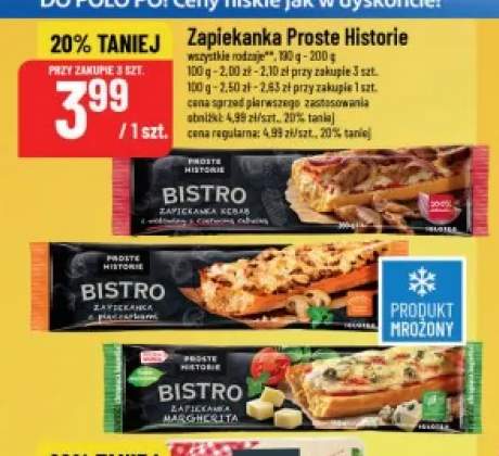 Zapiekanka Bistro kebab Proste Historie +2 warianty