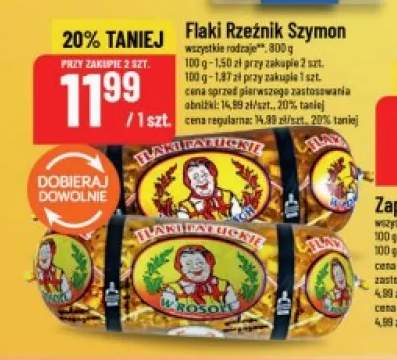 Flaki w rosole Rzeźnik Szymon +1 wariant
