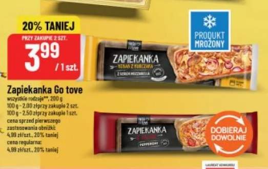 Zapiekanka z salami pepperoni Go tove +1 wariant