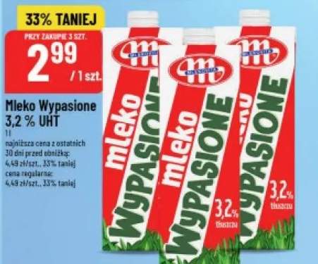 Mleko UHT Wypasione Mlekovita 3,2%