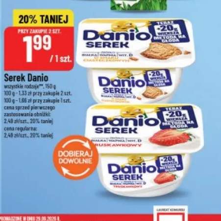 Serek Danio o smaku ciasteczkowym +1 wariant