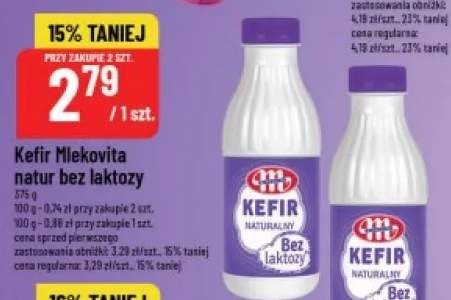 Kefir natur bez laktozy Mlekovita