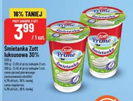 Śmietanka Zott luksusowa 30%