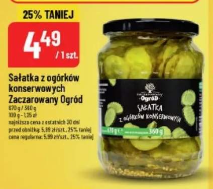 Sałatka z ogórków konserwowych Zaczarowany Ogród