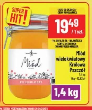 Miód wielokwiatowy Królowa Pszczół