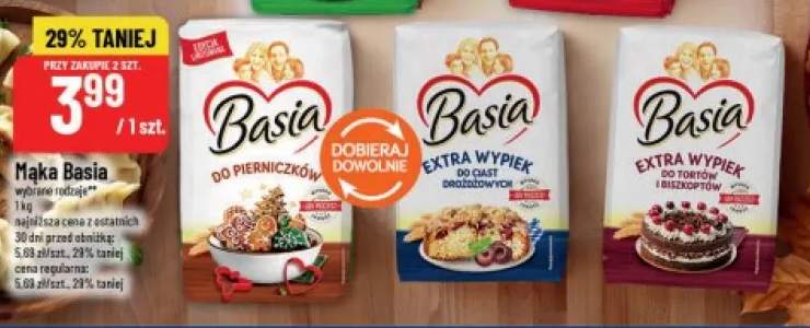 Mąka do pierniczków Basia +2 warianty