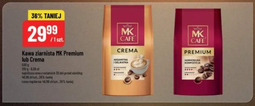 Kawa ziarnista MK Café Premium +1 wariant
