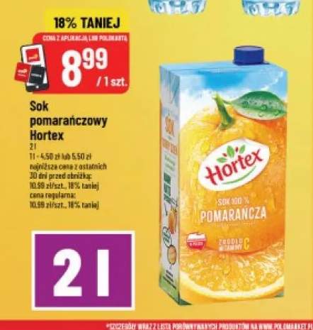 Sok pomarańczowy Hortex