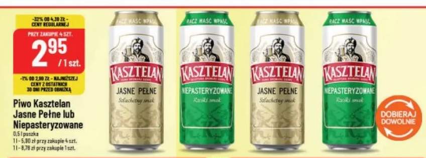 Piwo Kasztelan +1 wariant